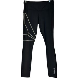 Reebok ACTIVCHILL Speedwick Leggings‎ Black Athletic Workout Running Fitness S